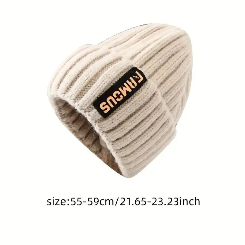 Women's Knitted Beanie for Winter - Soft & Warm, Candy-Colored Cuffed Slouchy Hat for Outdoor Sports, Skiing, Skating, Cycling Peaceful Pleasures Health and Wellness