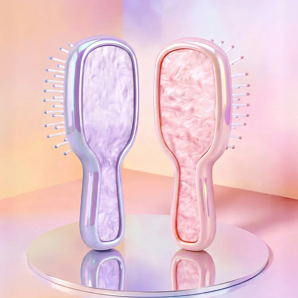 Mini Air Cushion Detangling Hair Brush – Anti-Static Massager