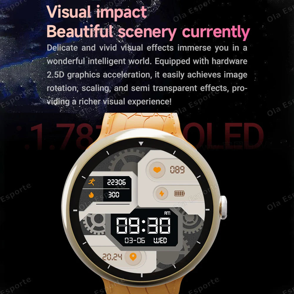 7-in-1 Smart Watch 1.52" AMOLED BT Call GPS Fitness Tracker
