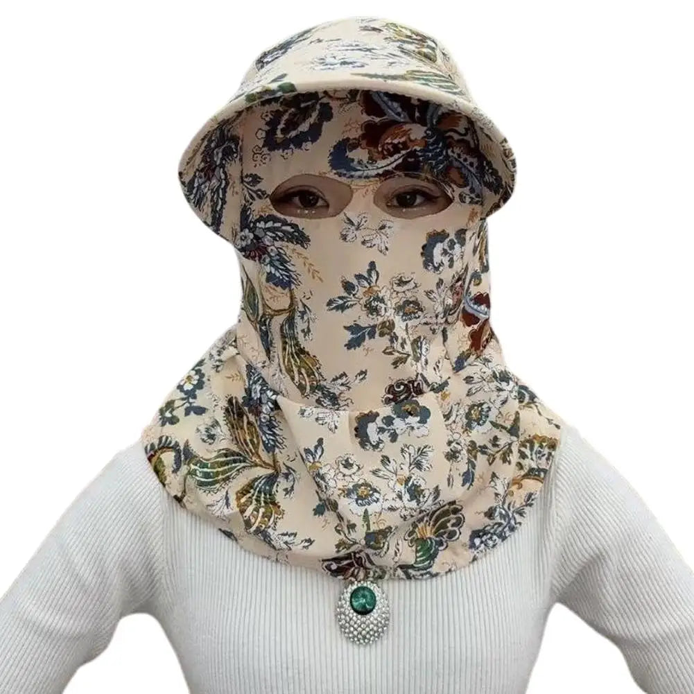 UV Protection Floral Bucket Hat | Gardening, Hiking & Travel