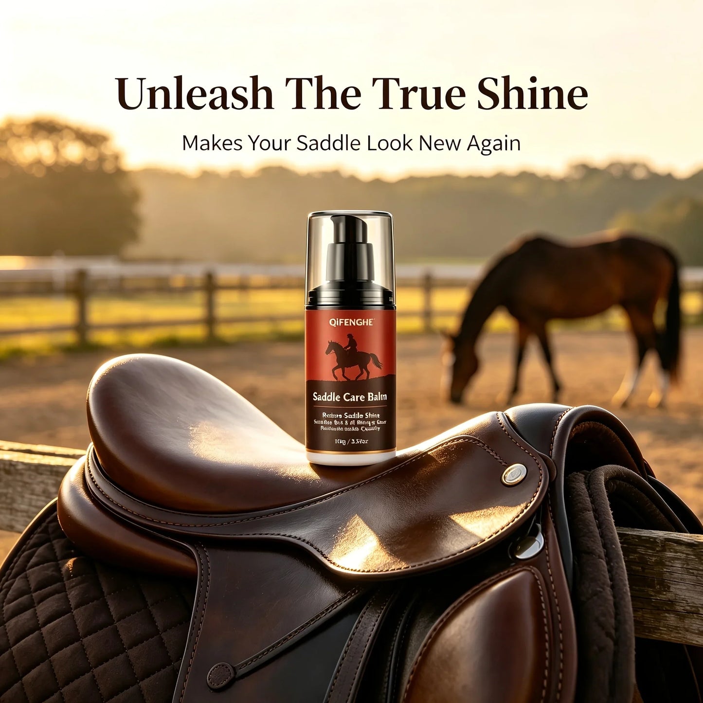 Leather Saddle Care Balm – Softens, Polishes & Revives Tack
