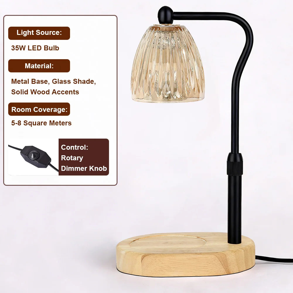 RUNTOIN 35W Dimmable Candle Warmer Lamp – Adjustable Height