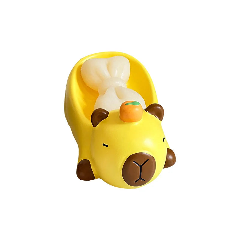 2026 New Creative Capibala Soap Box, Draining Soap Storage Rack, Household Sink, No Water Accumulation, Cartoon Cute Soap Dish Y Peaceful Pleasures Health and Wellness