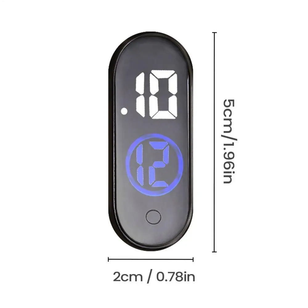 Mini Waterproof LED Digital Car Clock | Adhesive Dashboard Clock