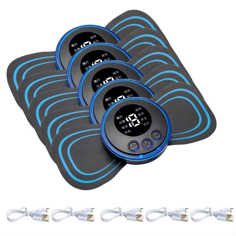 EMS Neck Massager – 8 Mode Rechargeable Cervical Pain Relief
