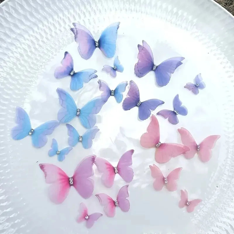 10pcs Elegant 3D Butterfly Hair Decorations – DIY Headwear & Craft Embellishments Hair Accessory Peaceful Pleasures Health and Wellness