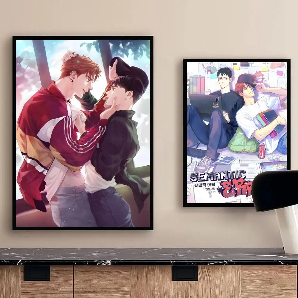 Semantic Error Jaeyoung & Sangwoo HD Waterproof Anime Poster Anime Wall Poster Peaceful Pleasures Health and Wellness