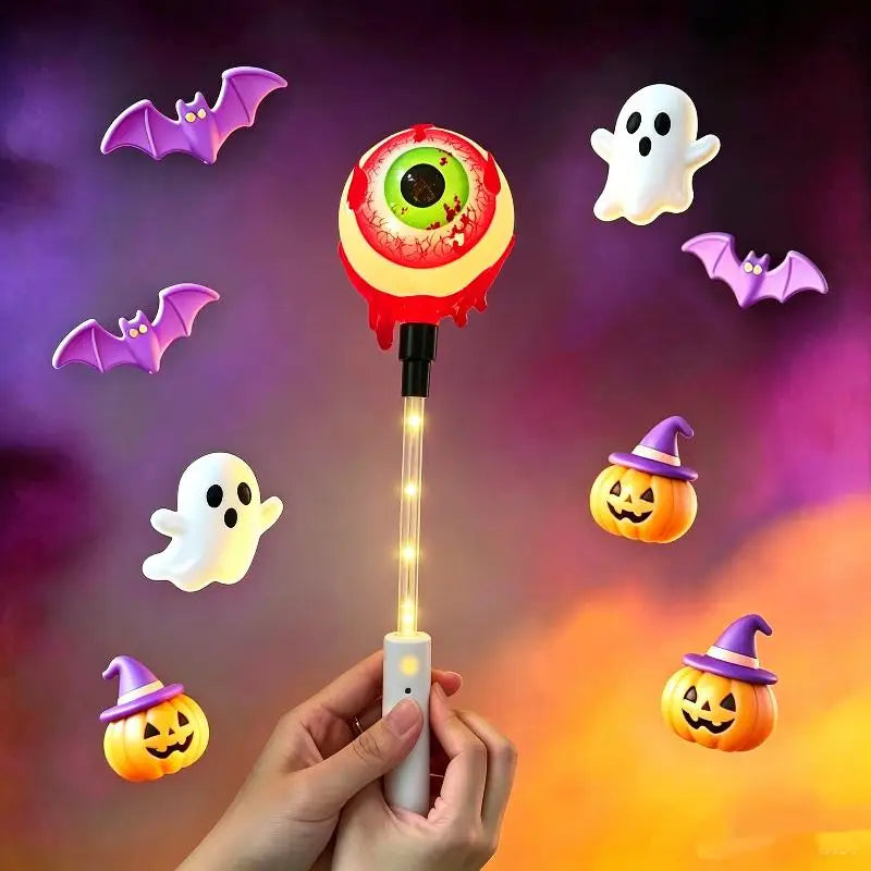 Halloween LED Glow Wands – Flashing Cartoon Kids Party Favors