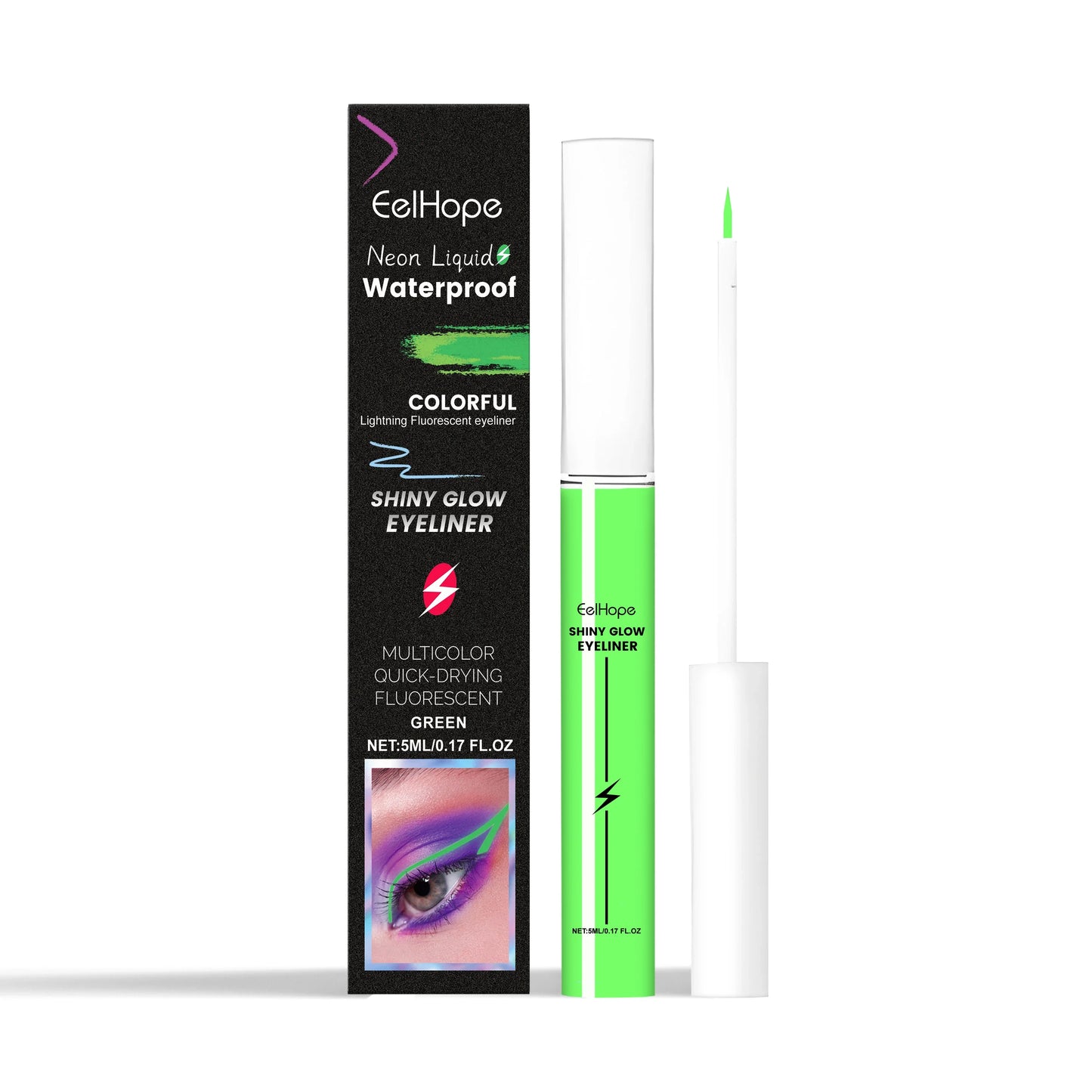 Eyeshadow Palette & Waterproof Eyeliner Set – 8+ Shades