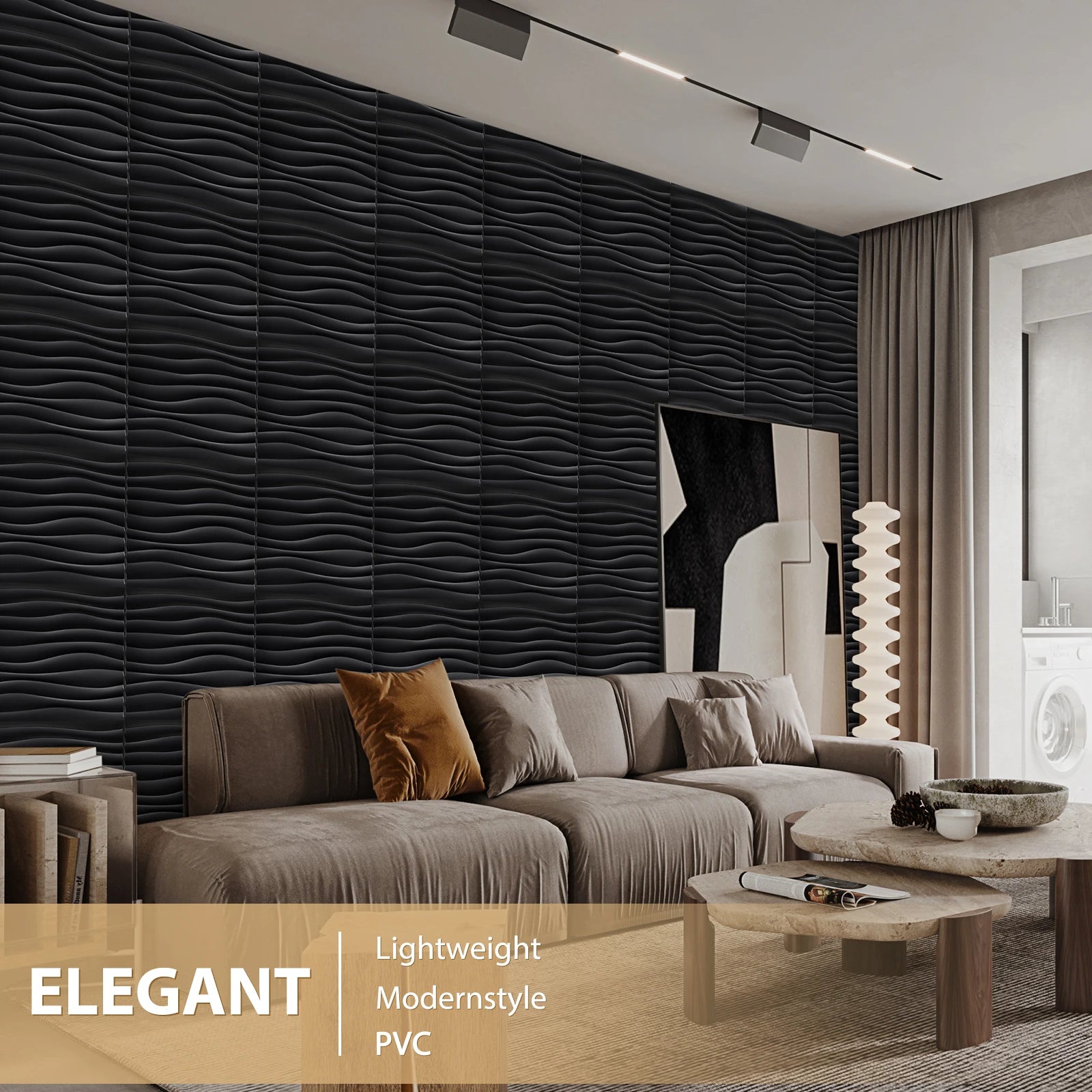 3D Wall Panels for Interior Wall Decor, Modern Diamond Textured Accent Wall Paneling for Gaming Living Room TV Wall Background Peaceful Pleasures Health and Wellness