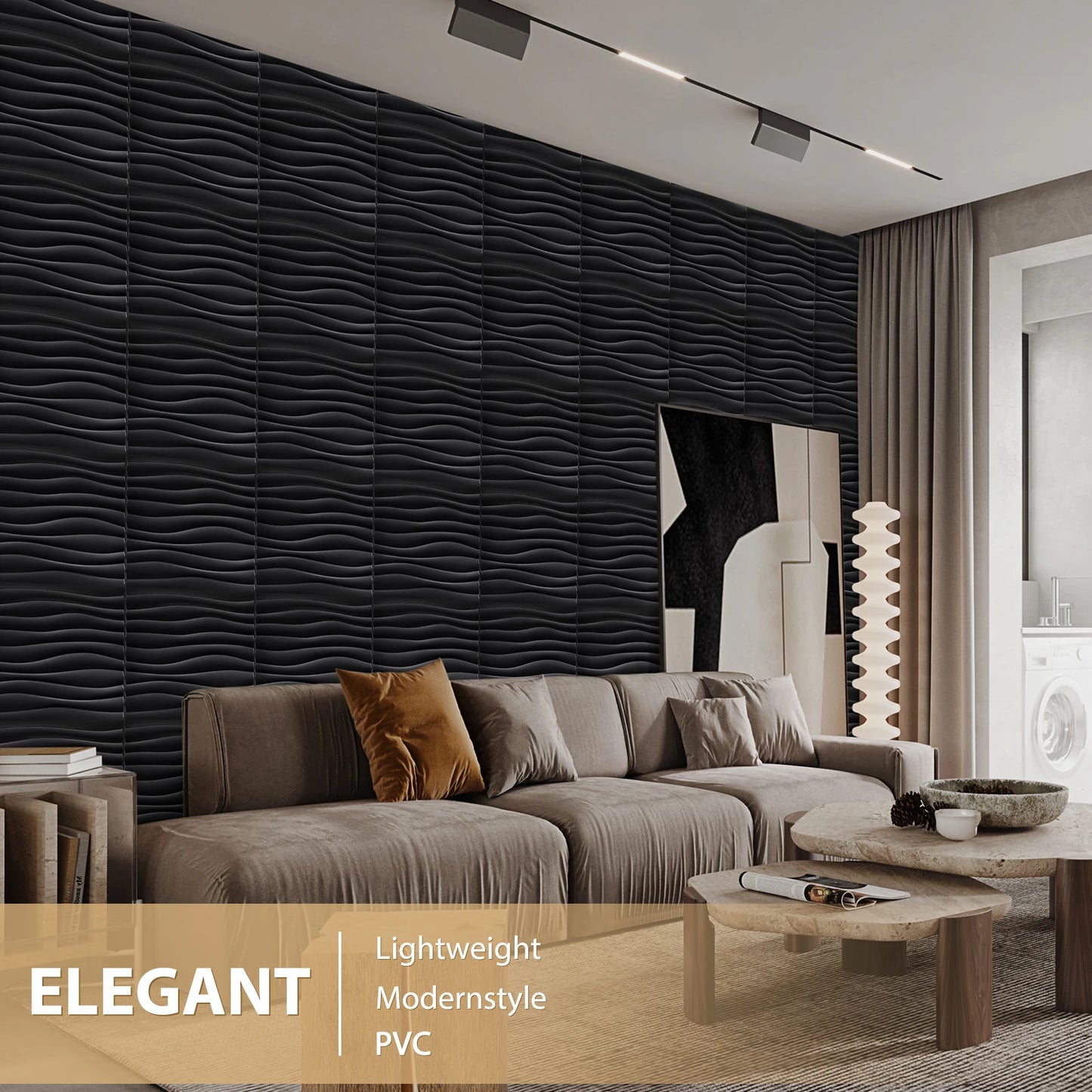 3D Wall Panels for Interior Wall Decor, Modern Diamond Textured Accent Wall Paneling for Gaming Living Room TV Wall Background Peaceful Pleasures Health and Wellness