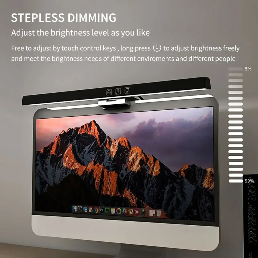 50cm Monitor Light Bar – USB LED Lamp, 3 Colors & Dimmable