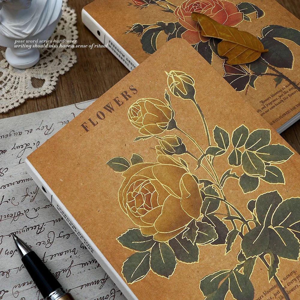 Vintage A6 Art Handbooks 104 Sheets Thickened High-value Notebook