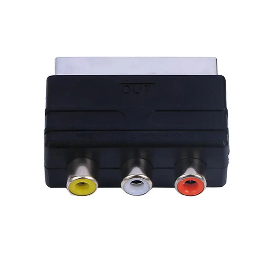 High Quality Hot Male Plug To 3 RCA Female Adapter for TV DVD Adapter Cable Audio Video Accessories SCART Converter Peaceful Pleasures Health and Wellness