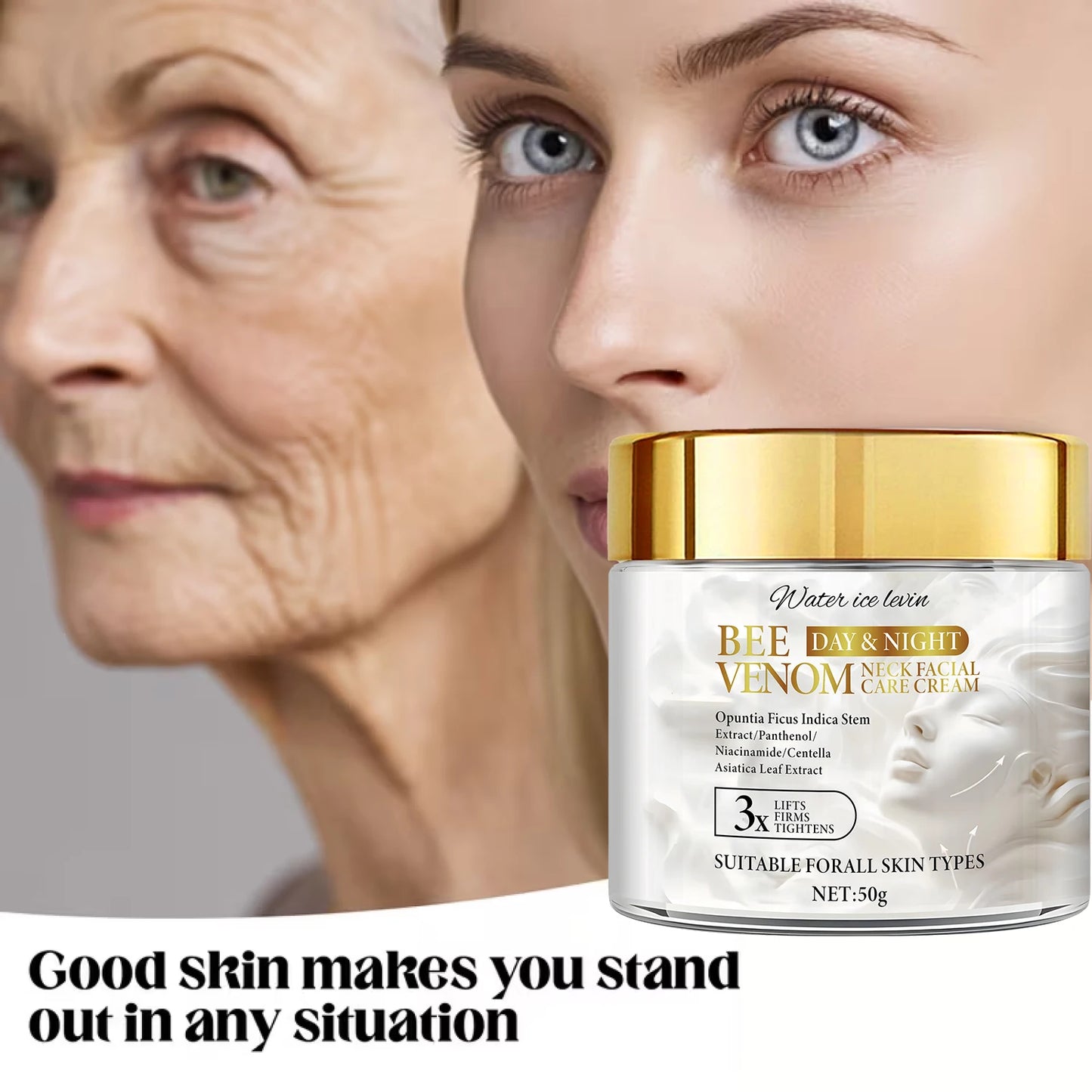 Bee Venom Firming Cream | Collagen & Hyaluronic Acid – 50g Firming Face Cream Peaceful Pleasures Health and Wellness