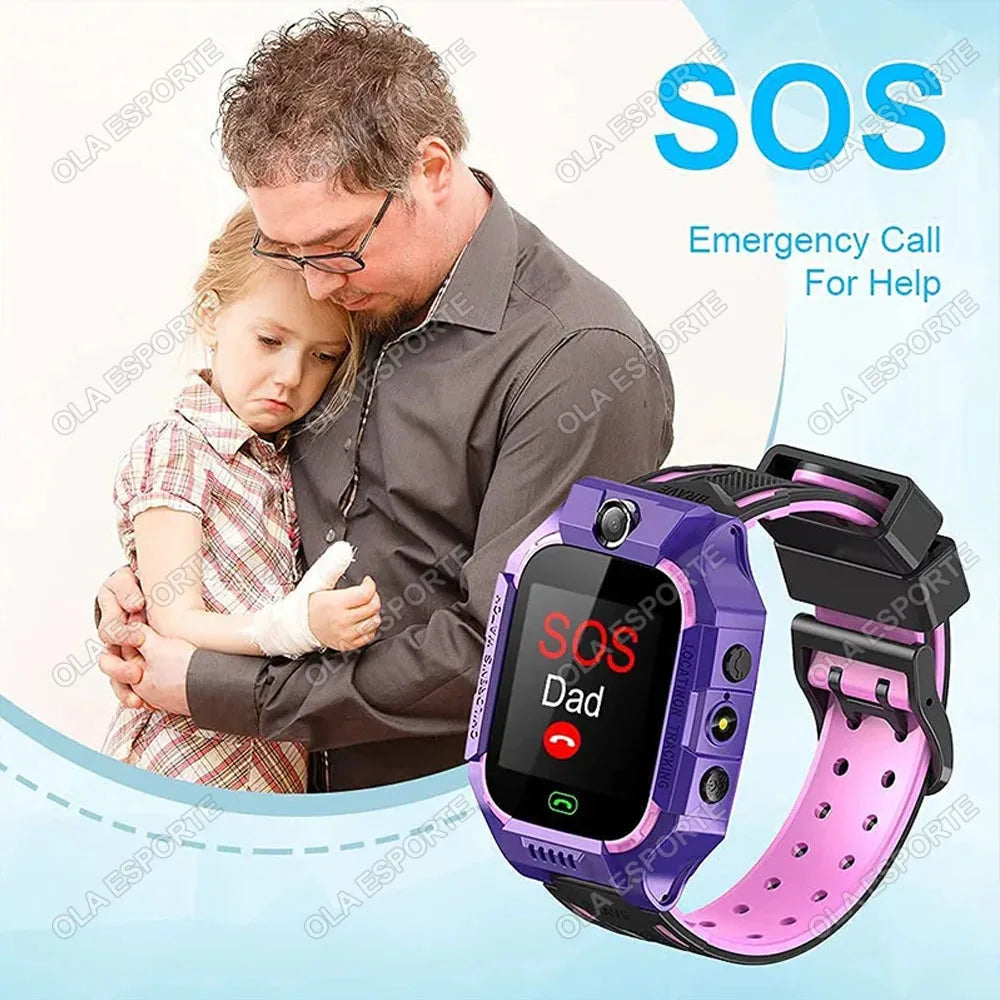 Kids GPS Smartwatch 2G SIM SOS Call IP67 Waterproof | Ages 3–12