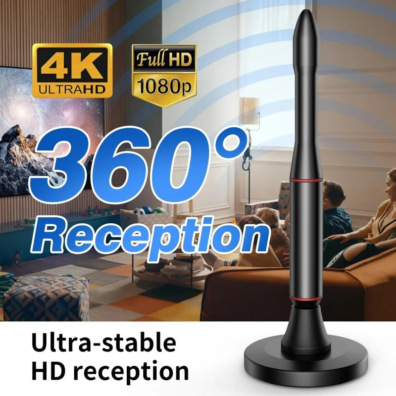 DVB-T HD Indoor TV Antenna with Amplifier – HDTV & DTMB