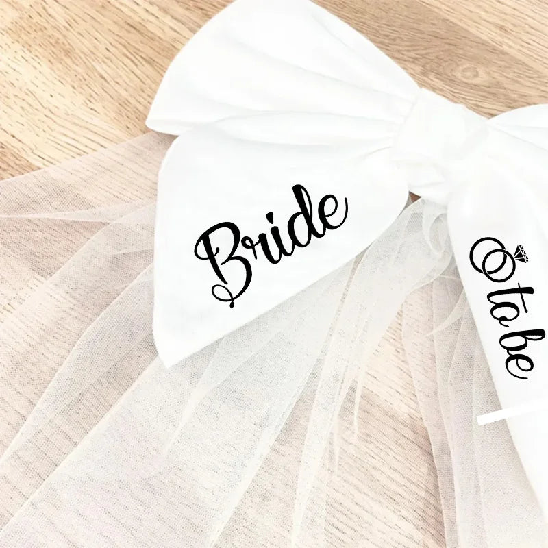 Bride to Be Veil | Bachelorette Bridal Shower Party Gift Bridal Party Veil Peaceful Pleasures Health and Wellness