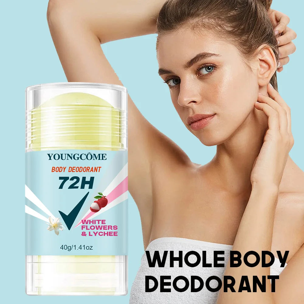  Body Deodorant 72H Anti Sweating Keep Drying Lasting Fragrance Remove Armpit Odor Underarm Refresh Sticks Fade Body Odor Peaceful Pleasures Health and Wellness