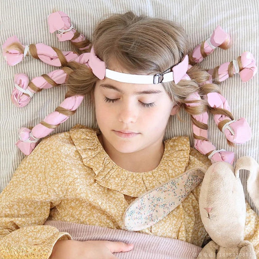 Heatless Hair Curler Ribbon Headband | Soft Wave Rollers Heatless Hair Curler Peaceful Pleasures Health and Wellness