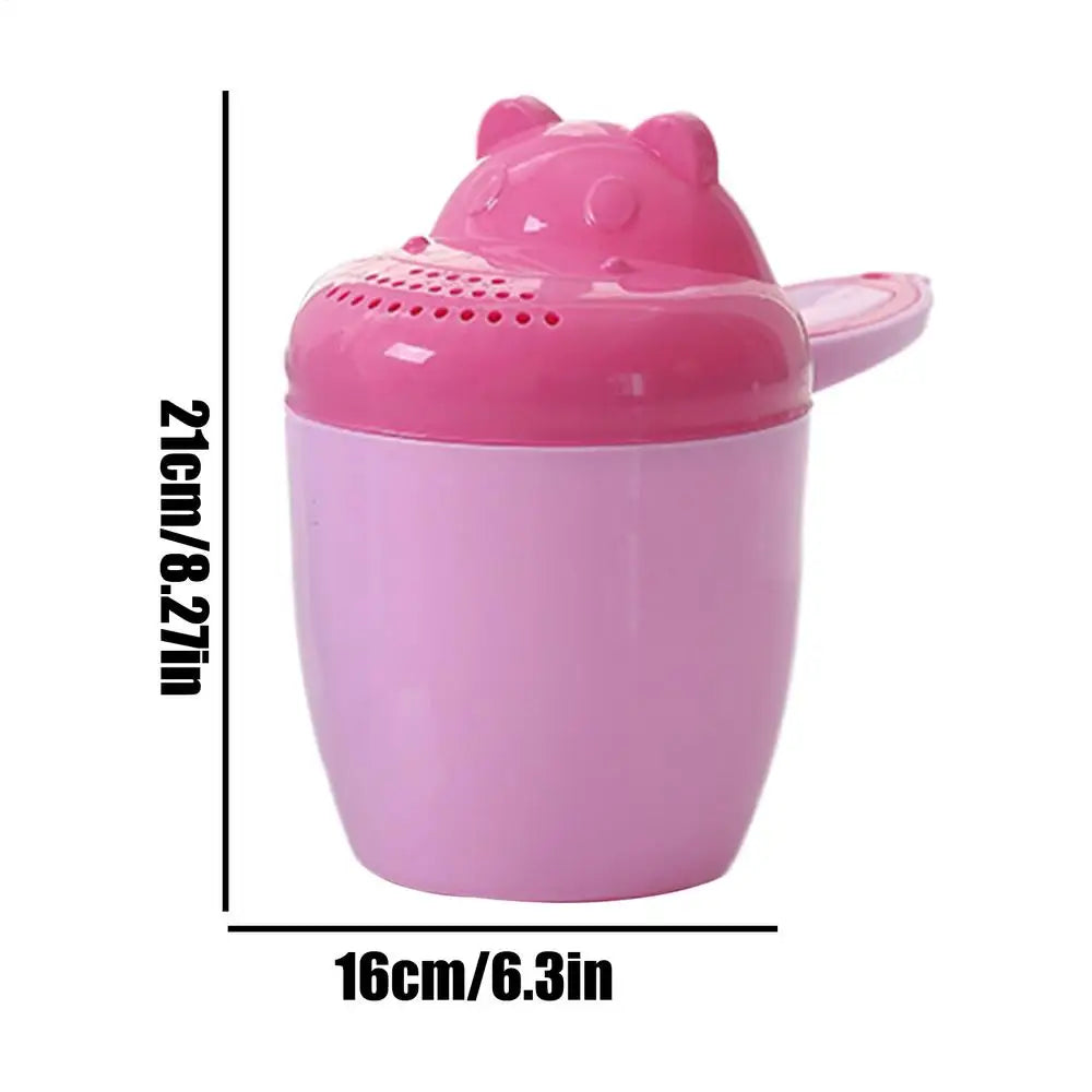 Cartoon Baby Bath Rinse Cup – Safe Kids Hair Washing Ladle