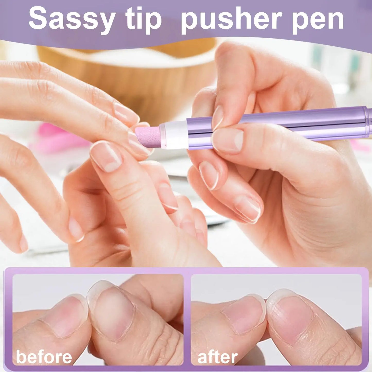 3-in-1 Cuticle Oil Pen | Ceramic Tip Nail Care Tool