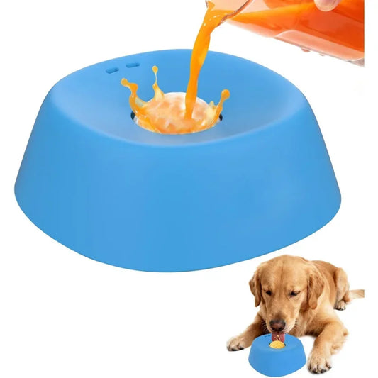 Slow Feeder Dog Bowl Non-Slip Lick Mat | Liquid Treats Slow Feeder Dog Bowl Peaceful Pleasures Health and Wellness