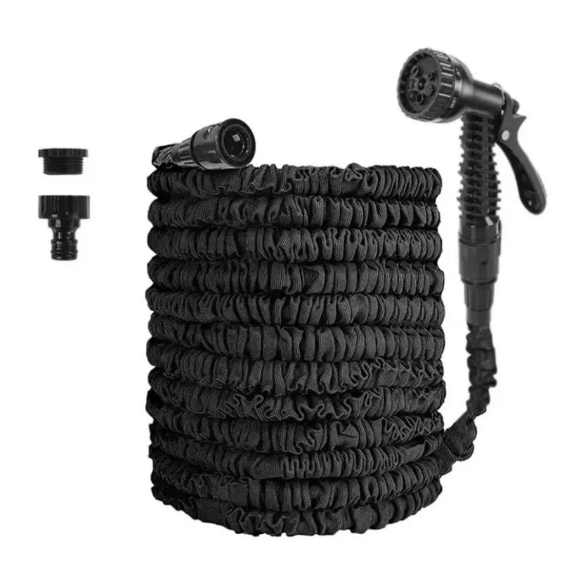 25FT Expandable Magic Hose Lightweight Design Durable Materials 7 Water Spraying Functions Gun Home Garden Watering Tools Peaceful Pleasures Health and Wellness