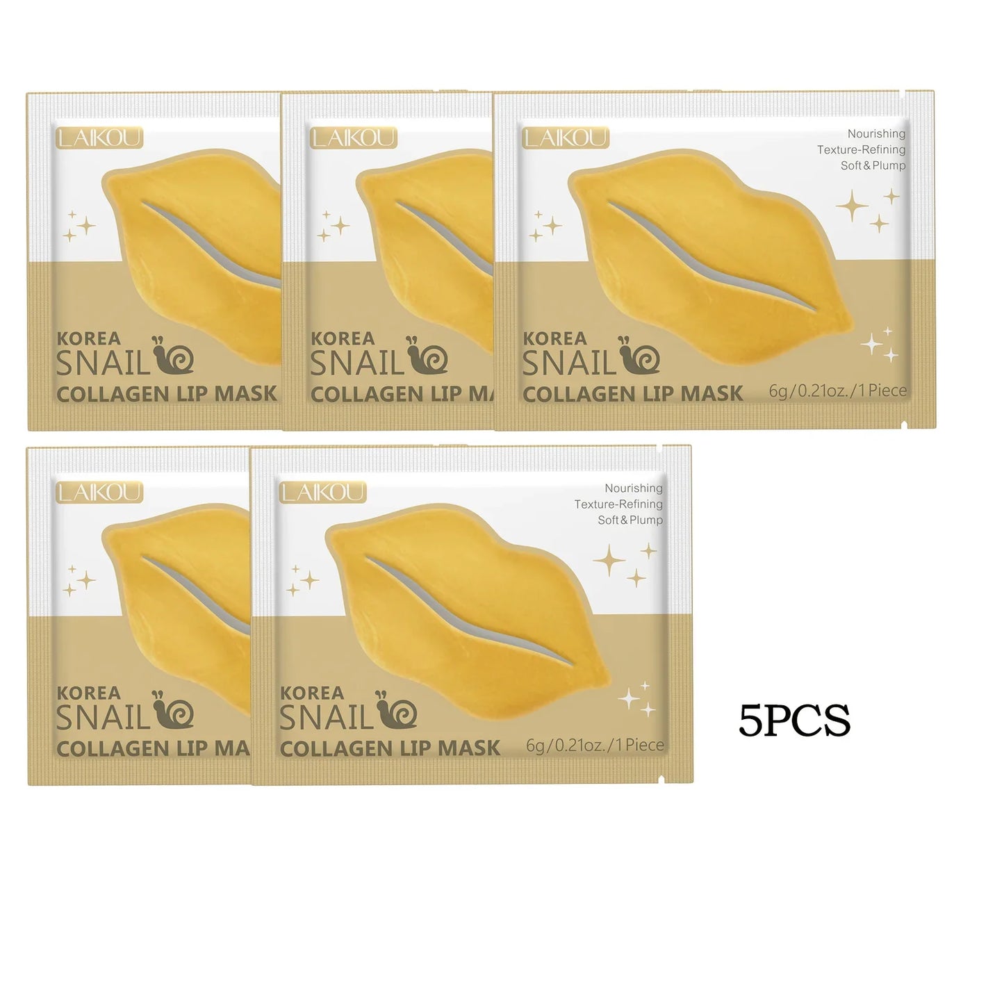 LAIKOU Hydrating Lip Mask Gel Patches – Moisturize & Repair