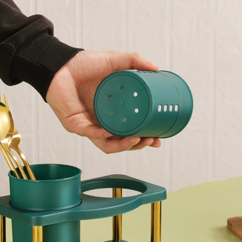 Kitchen Utensil Organizer Rack | Knife, Spoon & Fork Holder