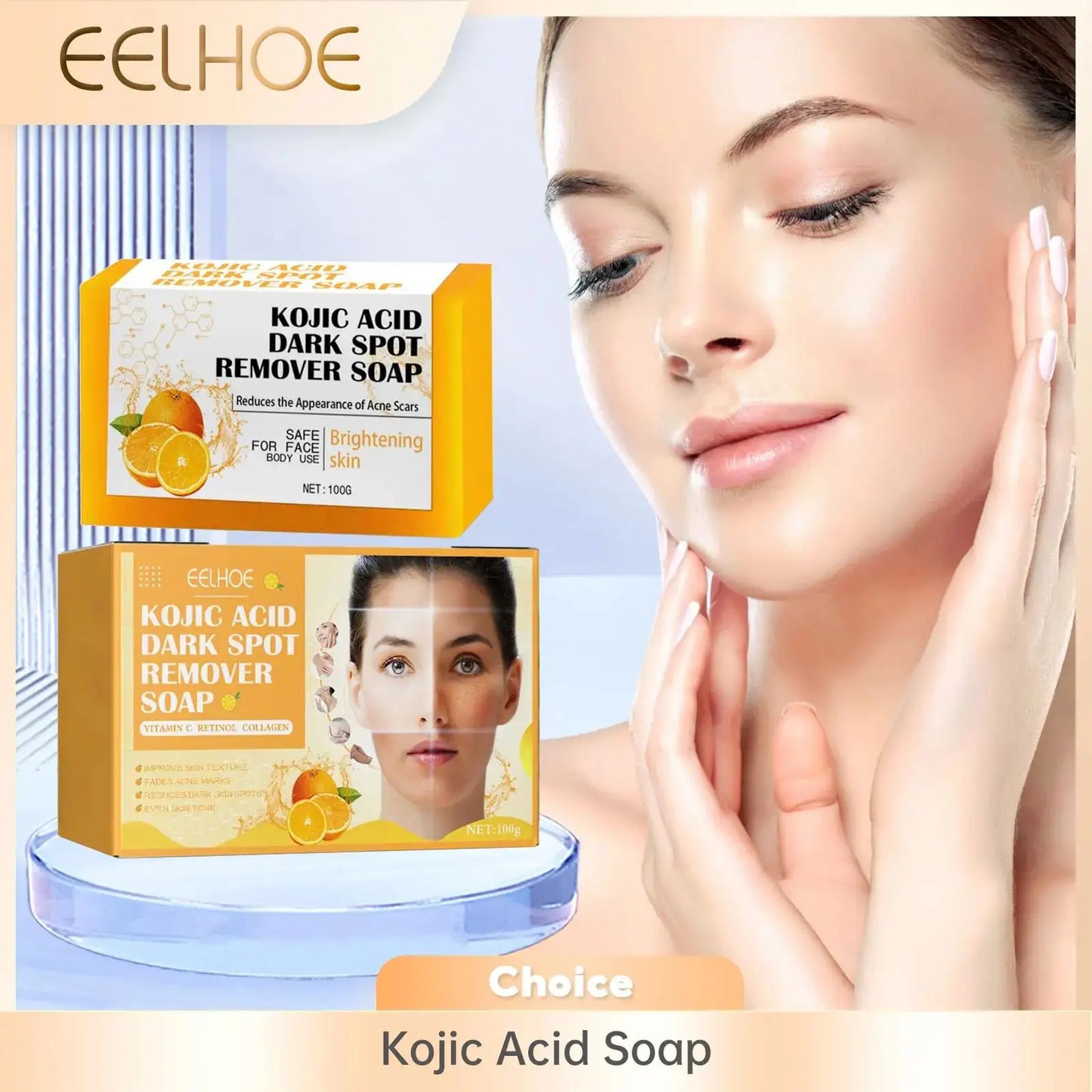 EELHOE Kojic Acid & Turmeric Brightening Soap 100g