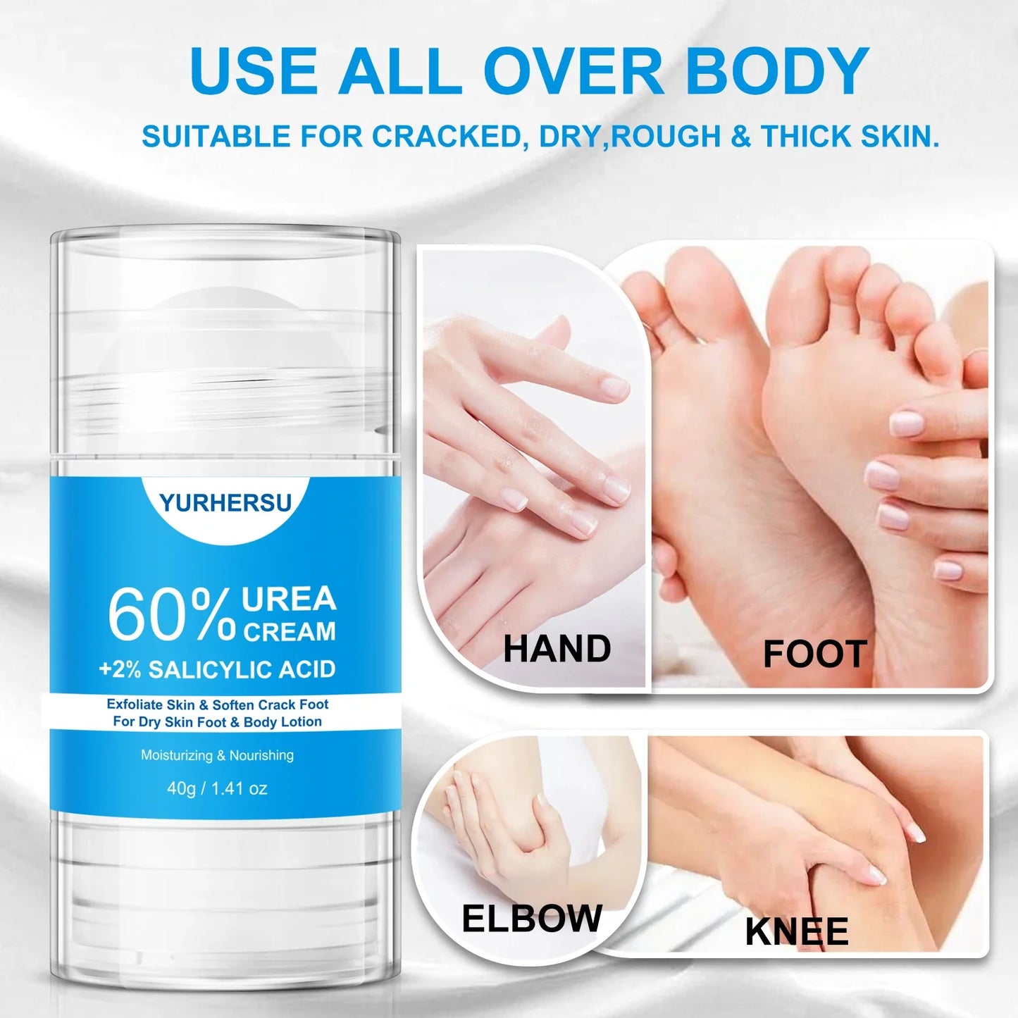 60% Urea Foot Cream Stick – Smooth Cracked Heels & Calluses