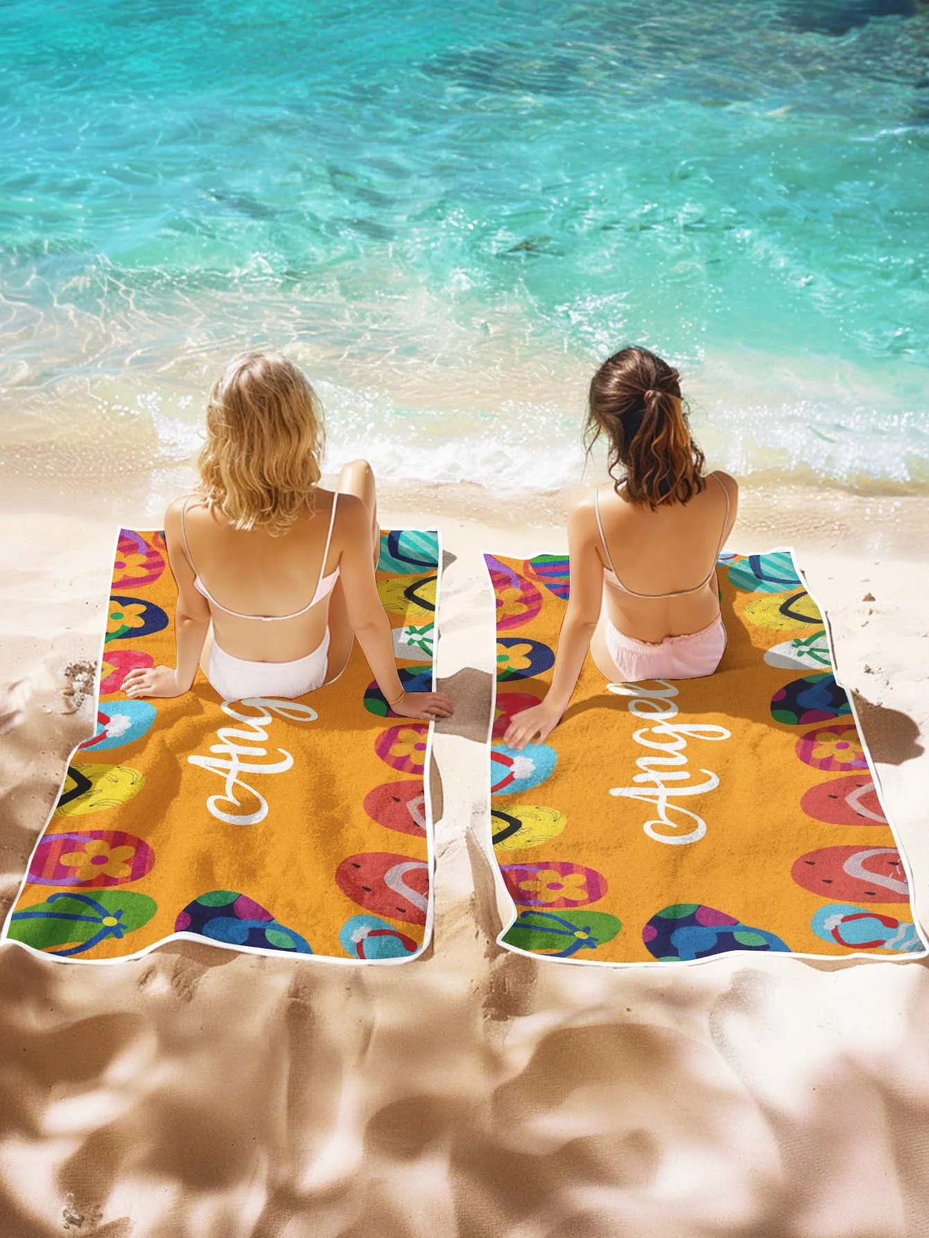 1pc Custom Text Beach Towel Personalized Print Soft Quick Dry Towel 70x140cm 80x130cm Summer Travel Swim Gym Gift For Women Men Peaceful Pleasures Health and Wellness
