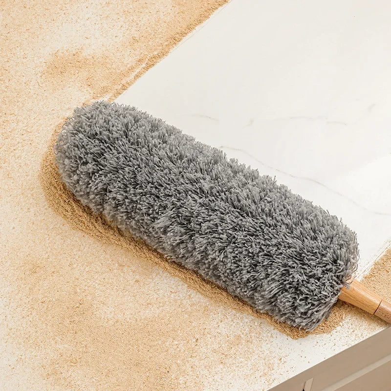 Anti-Static Lambswool Duster Brush | Home Cleaning Feather Duster