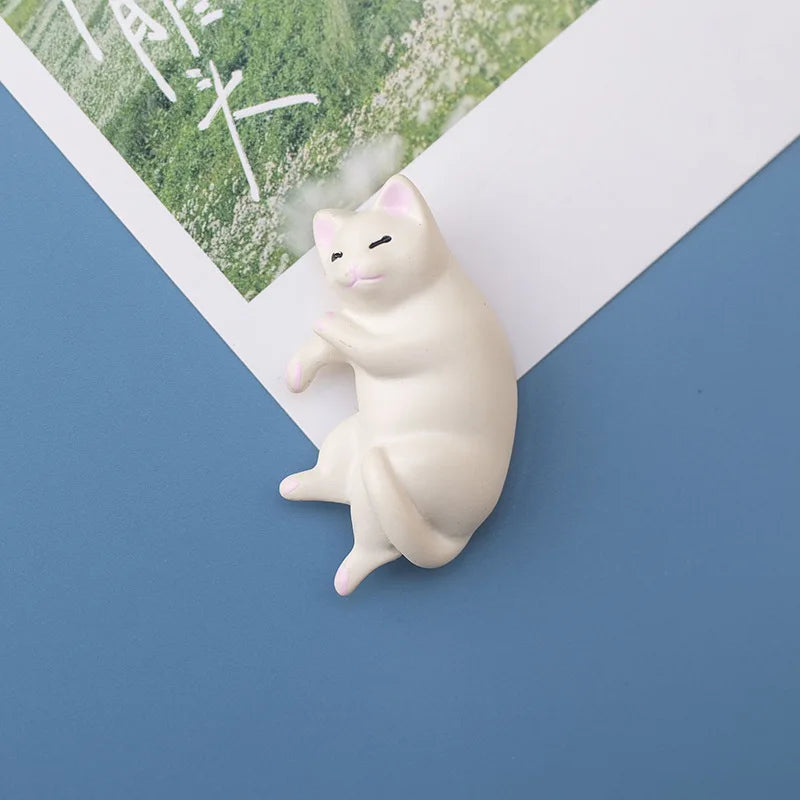 Cute Lazy Cat Fridge Magnet | Kawaii Cartoon Home Decor