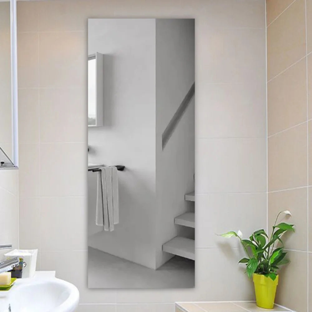 Creative DIY Mirror Wall Stickers Living Room Bathroom Decor Acrylic