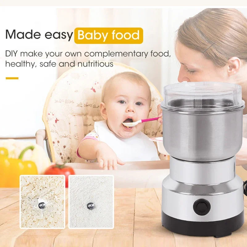 Mini Electric Spice & Coffee Grinder 300ml – 150W Blade Mill