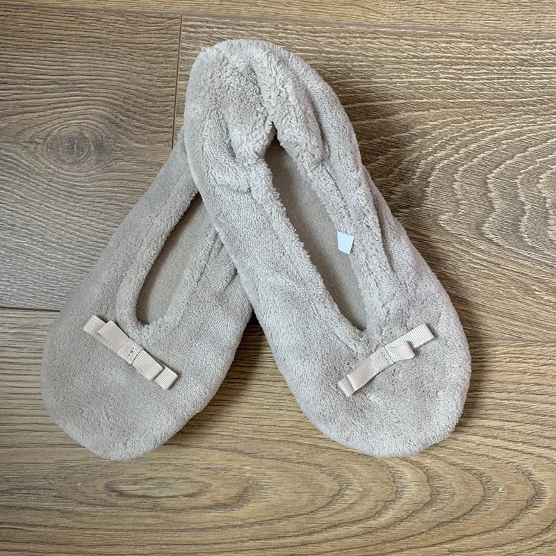 Women's Fluffy Winter Indoor Slippers | Ballerina Slipper Socks