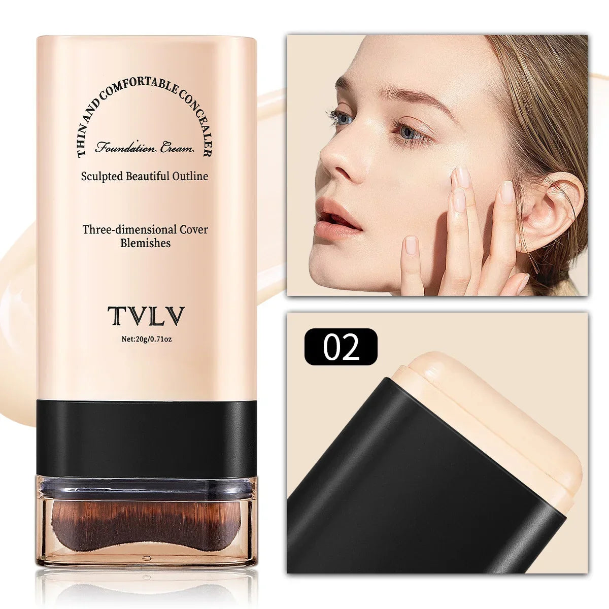 TVLV Eraser Foundation Stick 20g – Full Coverage Concealer