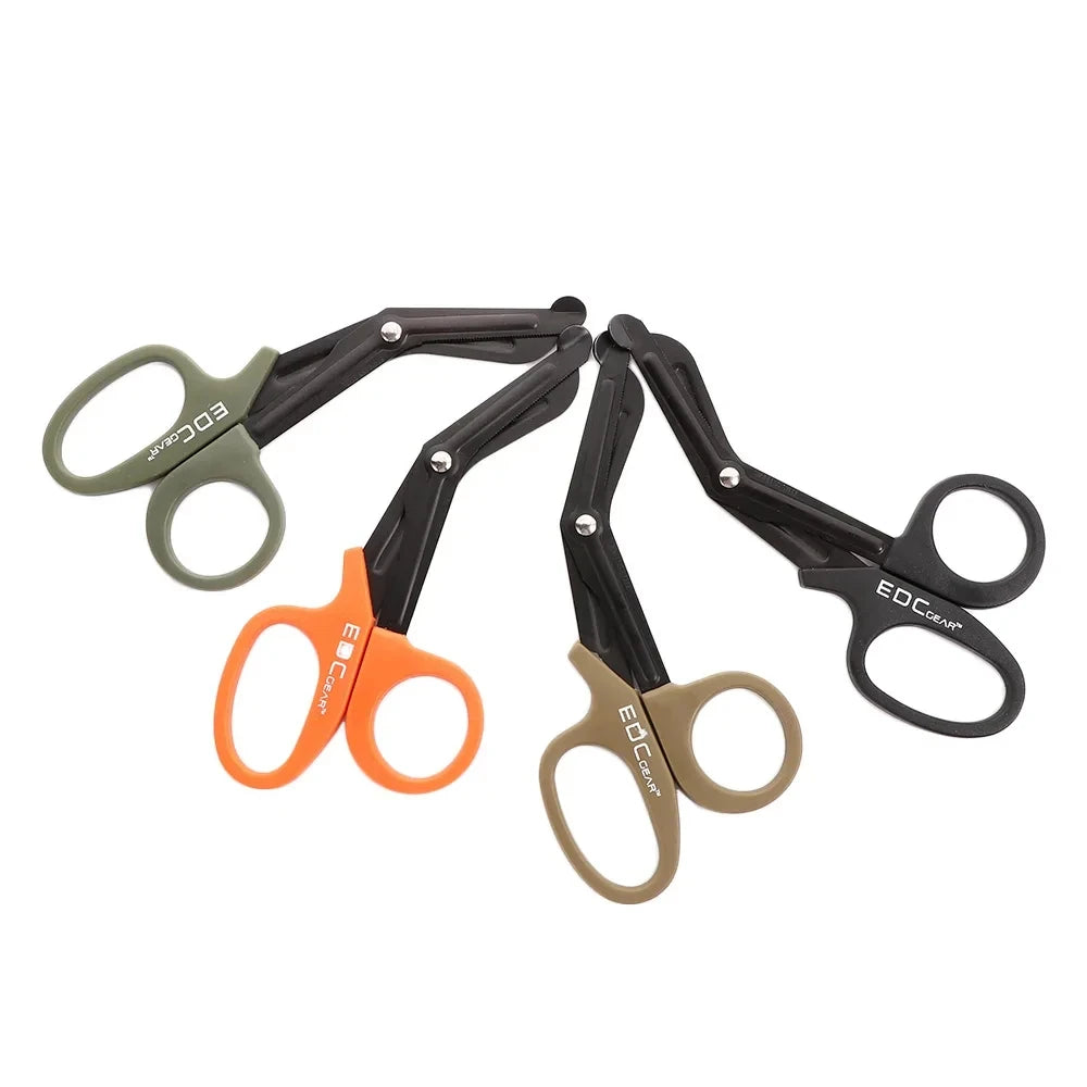 5/2/1PCS Medical Rescue Scissors Plastic Handle Stainless Steel Wound Gauze First Aid Scissors Practical Outdoor Nurse Scissor Peaceful Pleasures Health and Wellness