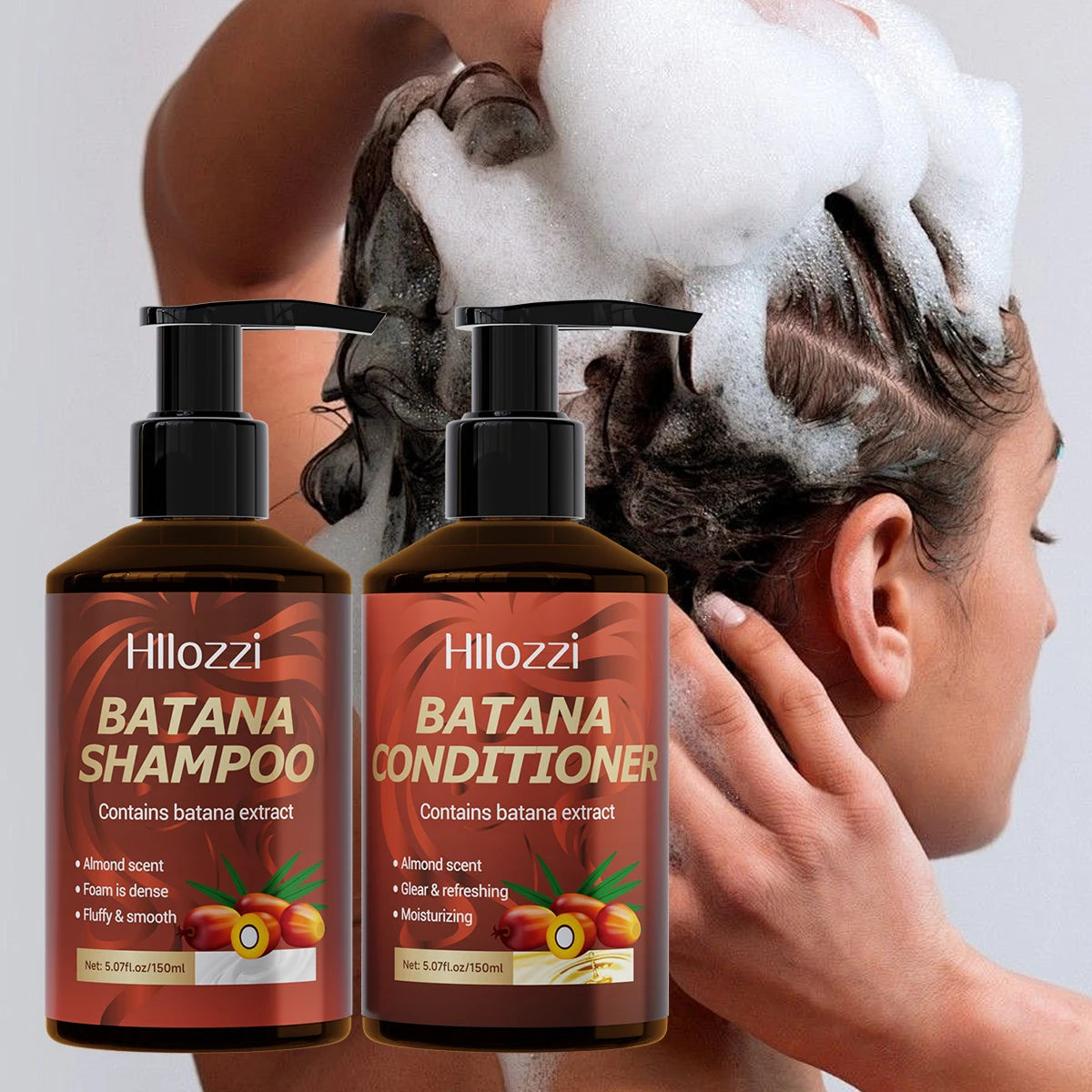 Batana Shampoo and Conditioner, thick foam, fresh fragrance, super cleaning power, smooth and moisturizing. Peaceful Pleasures Health and Wellness