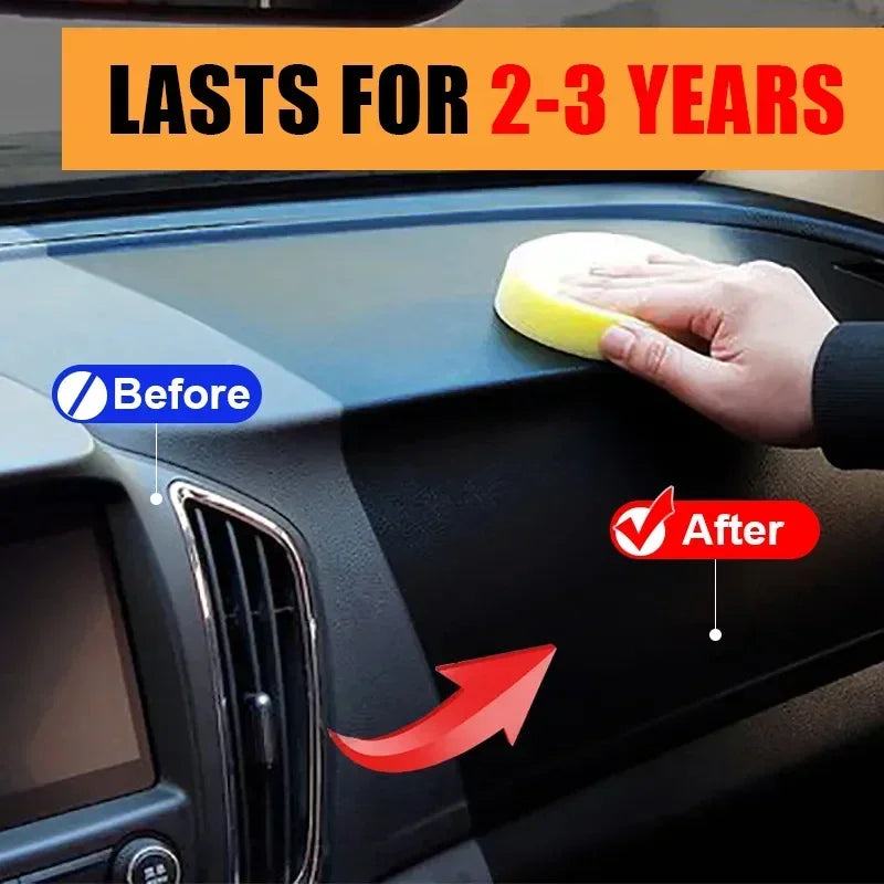 Car Plastic Restorer Back To Black Gloss Auto Interior Leather & Panel Renewal Wax Coating Agent Auto Polish And Repair Coating Peaceful Pleasures Health and Wellness