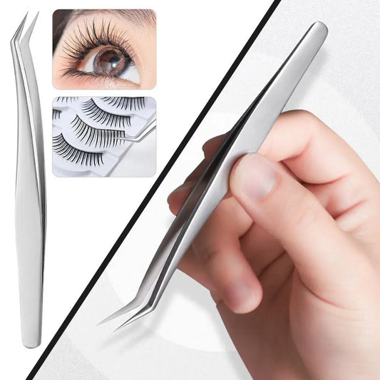 Eyelash Extensions Tweezers Lash Artists High Precision Stainless Steel Superhard Anti-Static Tweezers Makeup Tools Peaceful Pleasures Health and Wellness