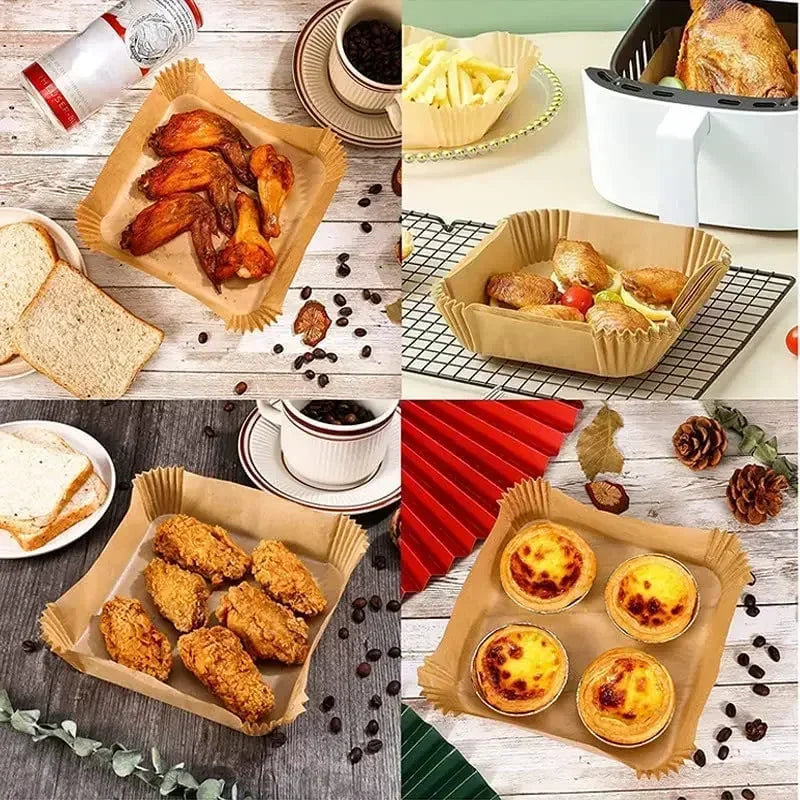 Air Fryer Baking Paper Liners – Square, Round & Rectangle
