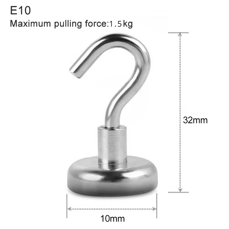 Strong Magnetic Wall Hooks – Kitchen, Bathroom & Home Storage