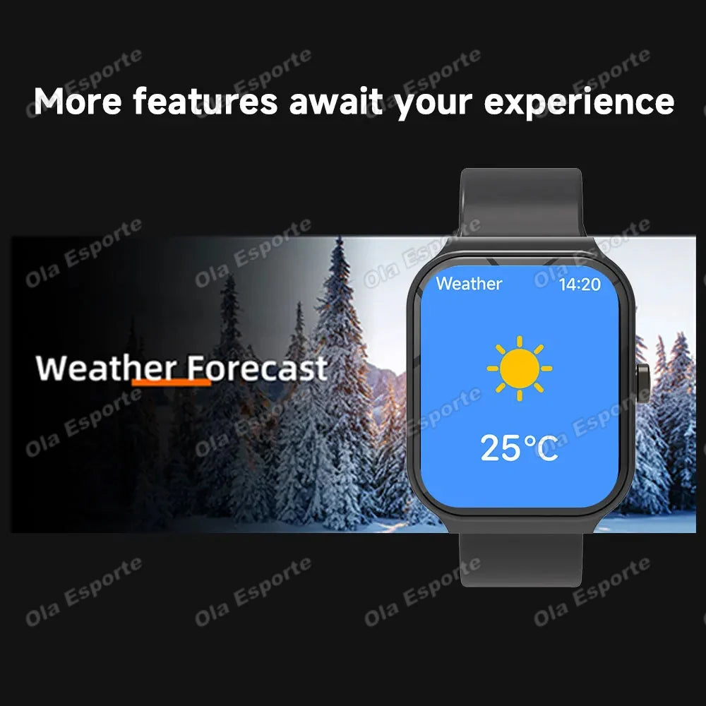 New Smart Watch Bluetooth Call Camera Control Multiple Sports Modes Watches Heart Rate Blood Oxygen Sleep Monitoring Smartwatch Peaceful Pleasures Health and Wellness
