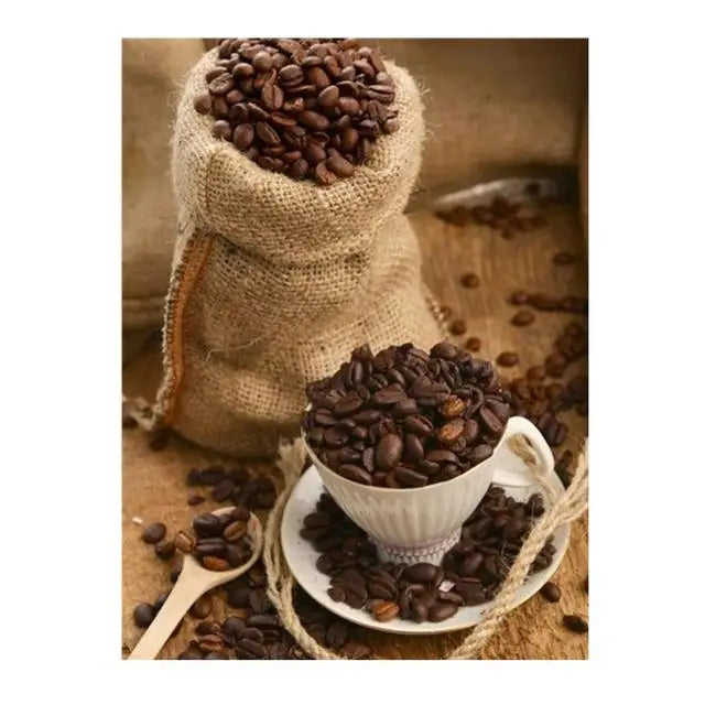 Nordic Retro Coffee Cups Canvas Wall Art Print | Café Decor