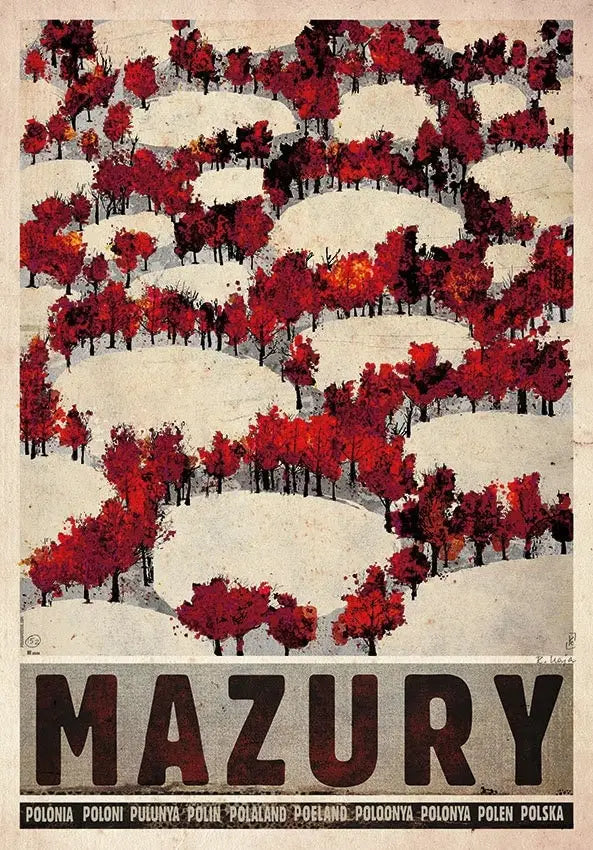Retro Poland Podhale Kocie Góry Canvas Wall Art Print | Unframed