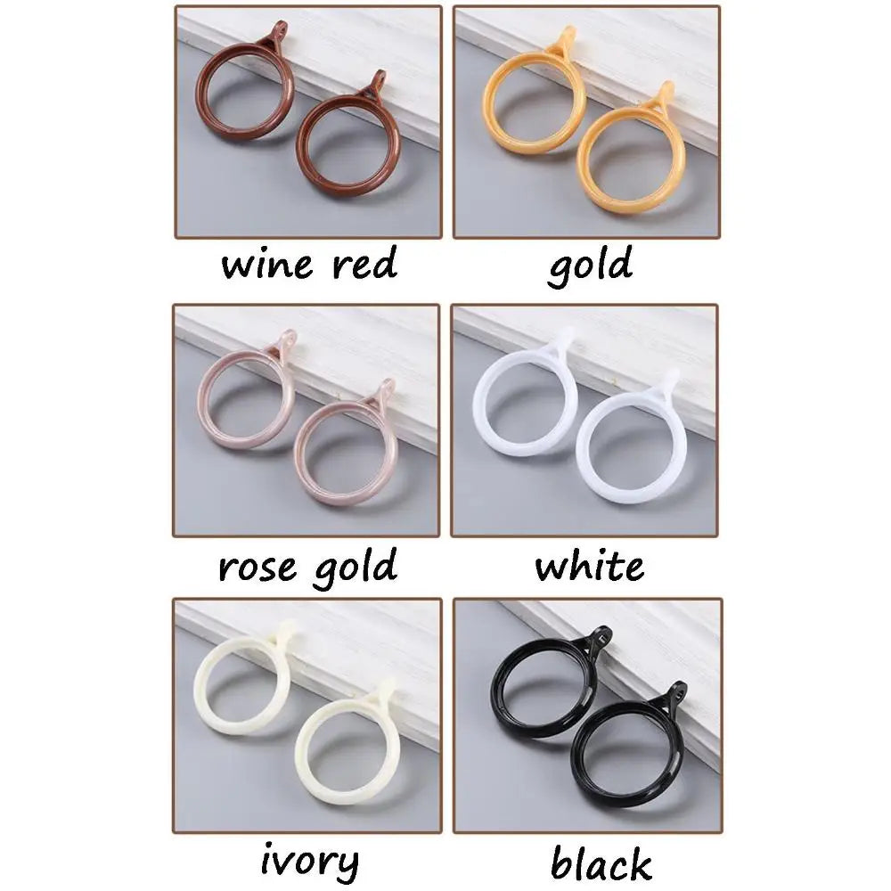 Curtain Ring Clip Hooks for Roman Rods – 20 Pack | Mute