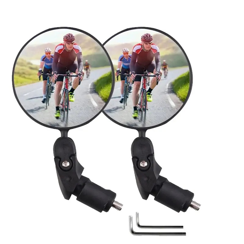 2PCS Wide Angle Bicycle Handlebar Rearview Mirrors | MTB & Road